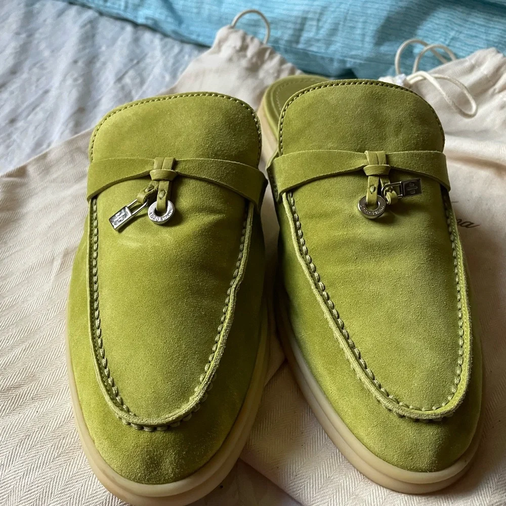 Loro Piana Suede Slip-On Loafers - Picture 3 of 10